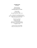 AUTUMN LEAVES top line